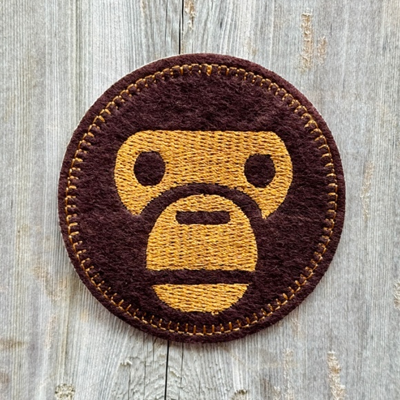 Pack of 2 Large Baby Milo Iron on Patch Baby Monkey Iron on Patch Monkey Patch - Picture 7 of 11